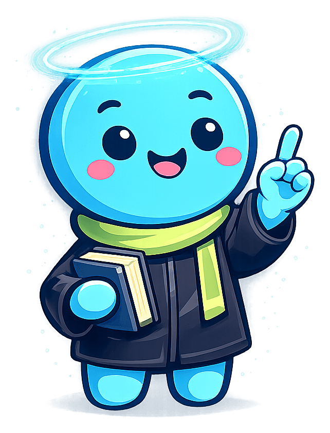 Mascotte Koro-Sense en portrait, inspirée de Koro-Sensei